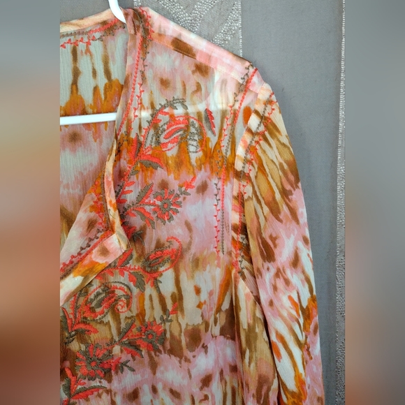 👚 Sundance Women's Top 100% Silk Flawed - Picture 7 of 16